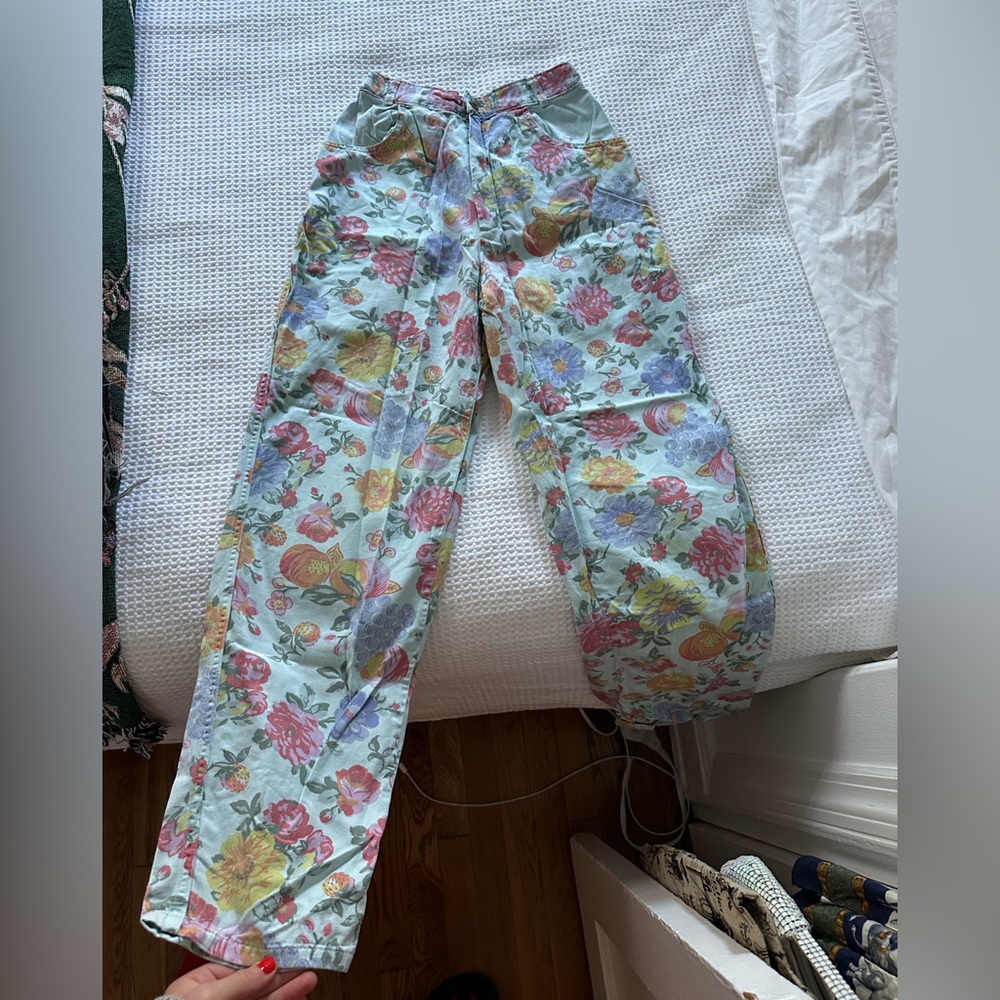 Vintage Floral Jeans